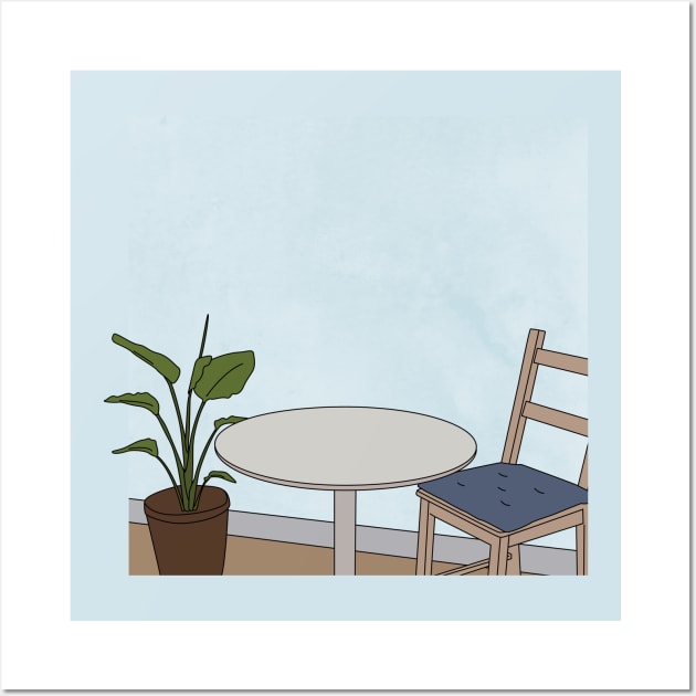 Table and Chair Wall Art by Art Designs